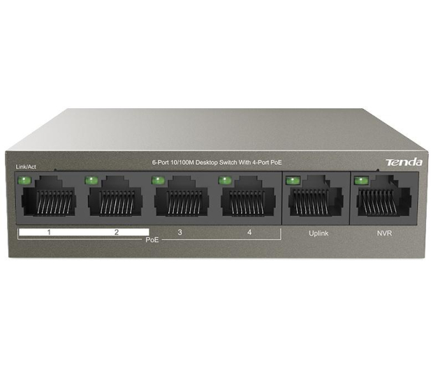 Tenda TEF1106P 4 porty Fast Ethernet Poe 63W - 1375618 - zdjęcie 2